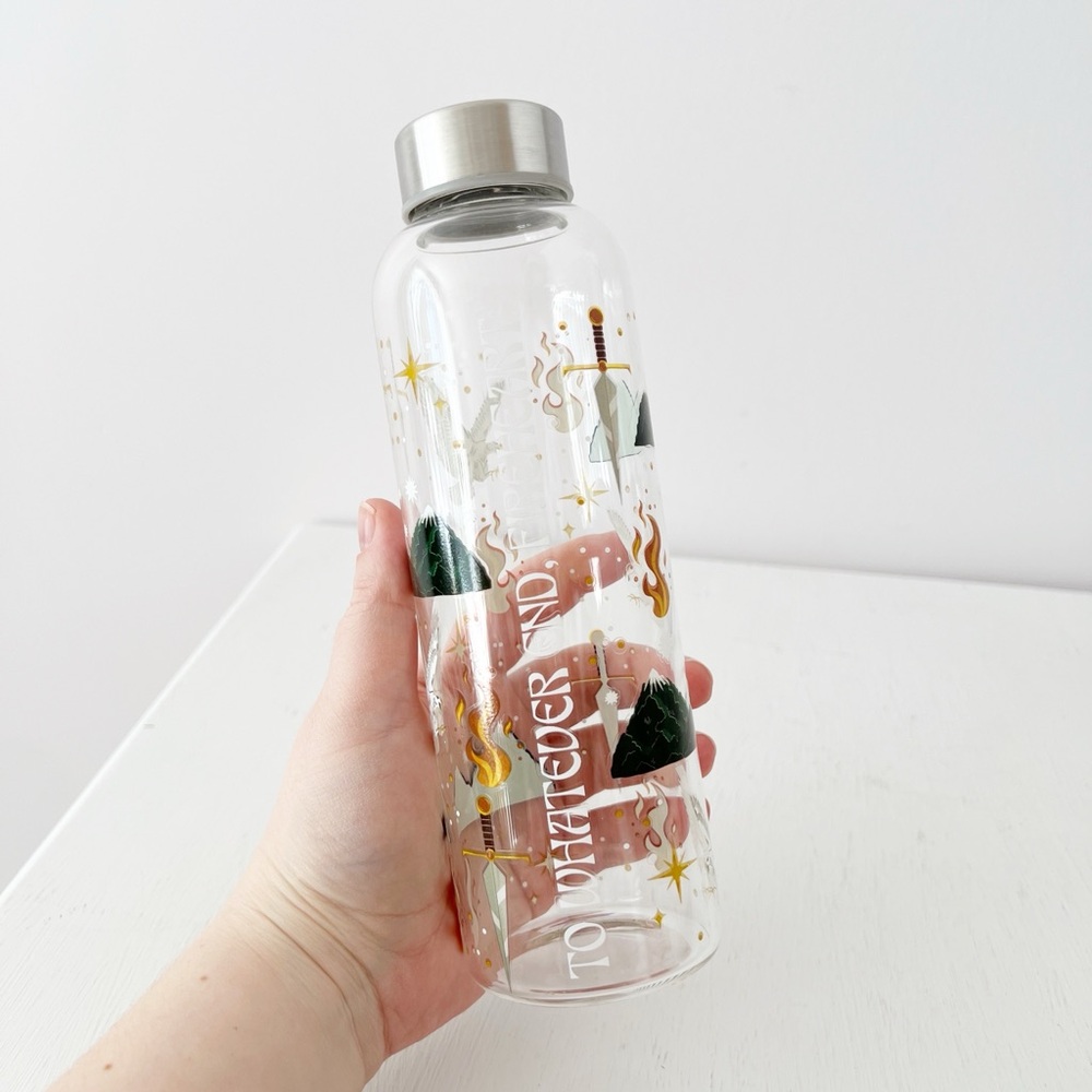 Throne of Glass To Whatever End‎ Fireheart Water Bottle